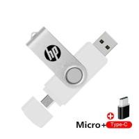 ราคา HP flash drive 3 in 1 OTG USB Type C Micro flash drive 2TB 1TB 512GB Pendrive High speed Pen Drive for Phone Tablet PC (24360733782)