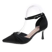 ราคา รองเท้าส้นสูงแบบฝรั่งเศส ทรงหัวแหลม สายรัดข้อเท้า รองเท้าแต่งงานสีขาว รองเท้าแต่งงานสไตล์เกาหลี รองเท้าแต่งงานส้นสูงสำหรับผู้หญิง (24492910423)