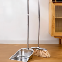 ราคา PD ชุดไม้กวาดสแตนเลส ไม้กวาดพร้อมที่ตักผง ที่โกยผงชุดที่โกยผงเอนกประสงค์ ไม้กวาดพร้อมที่ตักขยะ (15306709621)