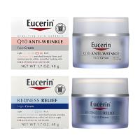 ราคา Eucerin Q10 Anti Wrinkle Face Creme Pro Retinol Night Cream Redness Relief Night Cream ลดเลือนริ้วรอยลึก และยกกระชับ 48g (24109472721)