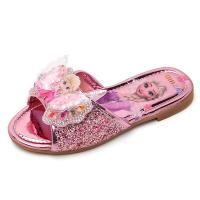 ราคา Disney รองเท้าแตะเด็กรองเท้าแตะแช่แข็งแฟชั่น Elsa Princess รองเท้าคริสตัลดอกไม้ลื่นสีฟ้าสีชมพูเงินรองเท้าแตะเด็กผู้หญิง (24572826853)