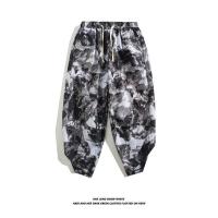 ราคา SINRANSINYA丨กางเกงขาสั้นผู้ชาย นักเรียนวัยรุ่นชายกางเกงขาสั้นหลวมกีฬาลำลองแฟชั่นกางเกงขายาวลายช้างสวมกางเกงชายหาดขากว้าง (21489428045)