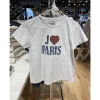 ราคา PREORDER Brandy Melville Chloe J aime Paris Top T shirt (17888539394)