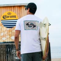 ราคา QUIKSILVER เสื้อ100 ลำลองสำหรับแขนสั้นกีฬาชุดเสื้อผ้าฝ้ายระบายอากาศได้ดี MT924WQS (23233085905)