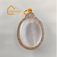 ราคา กรอบพระ กรอบพระทรงรูปไข่ กรอบทองอิตาลี รูปไข่หัวเต่าหน้าเพชร (23862608597)