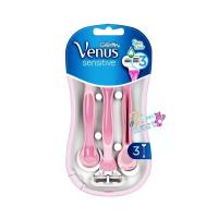 ราคา Gillette Venus Sensitive 3 pcs ยิลเลตต์ วีนัส เซนซิทีฟ ด้ามมีดโกน 3ชิ้น (18051787120)