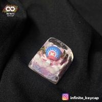ราคา คีย์แคป ลายหมวกวันพีช keycap artisan one piece (22400347653)