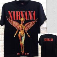 ราคา Nirvana shirt casual printed street life T shirt mens and womens round neck shirt (23110773704)