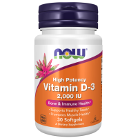ราคา Delivery Free Now Foods Vitamin D3 2000 IU High Potency 30 Softgels 176213Fast Ship from Bangkok (20147787617)
