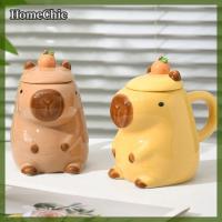 ราคา HomeChic แก้ว3D Capybara แก้วกาแฟเซรามิคลายการ์ตูนแก้วคู่ที่มีที่จับและฝาปิดถ้วยชาตลกๆสำหรับเด็กผู้หญิงของขวัญงานปาร์ตี้ (24175891487)
