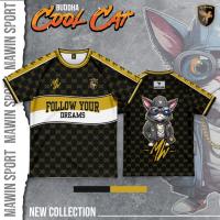 ราคา MAWIN Buddha Cool Cat Oversize เสื้อกีฬาแฟชั่นใส่ได้ทั้งหญิงชาย (23281887747)