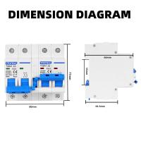 ราคา 1P 1P 2P 2P AC MTS 40A 63A Dual Power Manual Transfer Switch Interlock Circuit Breaker Din Rail Isolating Changeover Switch MCB (22559484361)