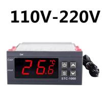 ราคา ควบคุมอุณหภูมิดิจิตอลเทอร์โม Thermoregulator ศูนย์บ่มเพาะรีเลย์ LED 10A ความร้อนระบายความร้อน STC 1000 STC 1000 220โวลต์ (15870965014)