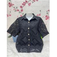 ราคา เสื้อลุกไม้คนแก่ไซส์ใหญ่ รอบอก38 40 42 44 46ยาว22 24นิ้วฟรีไซส์ เสื้อลูกไม้สาวอวบ เสื้อผ้าผู้หญิงอวบใส่ทำบุญ เสื้อลูกไม้คอปกสีขาว (21484161138)