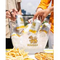 ราคา ถังใส่น้ำแข็ง SINGHA แช่เบียร์ แช่ไวน์ ถังอะคริลิคใส (8427885172)