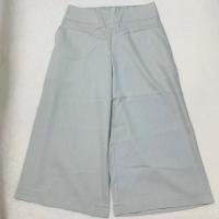 ราคา กางเกงขาบาน5ส่วนผ้าลินินและผ้ายีนส์ กางเกงขาบาน5ส่วนเรียบ (12258214107)