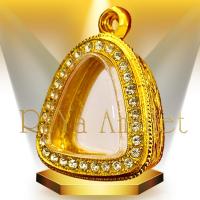 ราคา กรอบพระสำเร็จรูป งานทองสูตรฝังเพชร 24K ทรงปิดตาพิมพ์เล็ก หน้าจอ 1 8x2 0 cm รหัส 28 (23724610032)