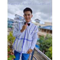 ราคา เสื้อกะเหรี่ยงผู้ชาย ผ้าทอกะเหรี่ยง ผ้าทอมือ สินค้ากะเหรี่ยง มะมอเดรส Mamoedress karen dress เสื้อคู่รัก (18175771572)