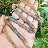 ราคา ตะกรุดคาดเอวเก่าๆ หลวงพ่อเดิม วัดหนองโพ ตะกรุด4อัน ใส่เป็นเข็มขัดสังวาลเพชรต่างๆ แคล้วคลาดปลอดภัย (8740783158)