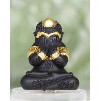 ราคา พระปิดตา รุ่นปาฏิหาริย์บันดาลทรัพย์ เนื้อโลหะนิลกาฬปิดทองแท้ ใต้ฐานฝังตะกรุดเงินแท้คู่ (17430727885)