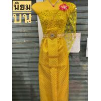 ราคา ชุดไทย พร้อมหุ่น ใส่หุ่น ชุดไทยแก้บน สไบลูกไม้ ชุดนางไม้ ชุดนางตะเคียน ชุดแม่ตะเคียนงานหรู พร้อมเข็มขัดและสังวาลย์ (22755645558)