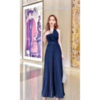 ราคา จั้มสูทขายาว ใส่ออกงาน ทรงอัดพลีทจีบ ทรงสวย (22867774917)