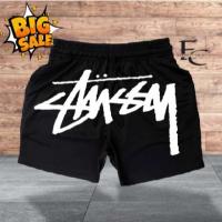 ราคา BIG STUSSY กางเกงขาสั้น Drifit เหนือเข่าสำหรับผู้ชาย พิมพ์ DTF (24067311178)