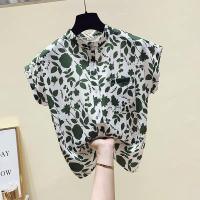 ราคา Blouse Women Floral Chiffon Shirt Long Sleeve Button O Neck Flower Printed Sweet Little Shirt (24260969931)