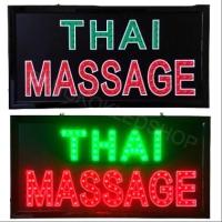 ราคา LED Sign THAI MASSAGE ป้ายไฟประดับร้าน ป้ายไฟLEDสำเร็จรูป ป้ายLEDประหยัดไฟ ป้ายไฟ AC220V เพิ่มความโดดเด่น สีสัน สวยงาม ขนาด 25x48x2cm (5515172054)