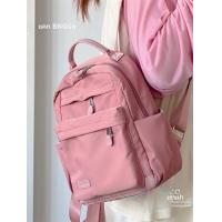 ราคา กระเป๋าเป้สะพายหลังผ้า Oxford ทรงสี่เหลี่ยมแนวตั้งสำหรับเดินทางแบบลำลองสำหรับผู้หญิง กระเป๋าใส่หนังสือสำหรับนักเรียน กระเป๋าแม่ (22285620826)