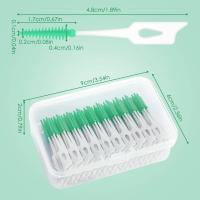ราคา 160Pcs Interdental Brush Toothpick Soft Silicone Tooth Picks Comfy Dental Tooth Cleaning Tool Safe Floss Interdental Brush Stick (23986673276)