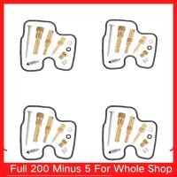 ราคา 4 เซ็ตรถจักรยานยนต์คาร์บูเรเตอร์ชุดซ่อมเจ็ทเข็มลอยวาล์วปะเก็นโอริงสร้างชิ้นส่วนสำหรับฮอนด้า CB400 cb400sf V TEC CBR250 (721406733)