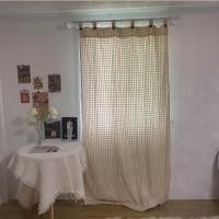ราคา ผ้าม่านมินิมอลสีครีมธรรมชาติ แบบหูกระดุม ถอดแกะได้ ไม่มีเชิง ผ้าฝ้าย ผ้าม่านหน้าต่าง ผ้าม่านประตู ผ้าม่านสีครีม (17435302155)