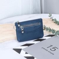 ราคา กระเป๋าใส่เหรียญหนังแท้แบบบางและสั้นสำหรับผู้หญิง กระเป๋าใส่เหรียญแบบมีซิป กระเป๋าใส่เหรียญหนังวัวชั้นบน กระเป๋าใส่เหรียญกุญแจ กระเป๋าสะพายข้าง (24269692326)