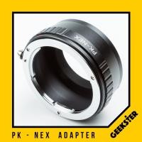 ราคา PK NEX Adapter แปลงเลนส์ Pentax PK เพื่อเอามาใส่กล้อง Sony Mirrorless NEX E FE Lens mount adapter Mount PK For Sony เมาท์แปลง อแดปเตอร์ PK NEX PK NEX PK E PK FE Geekster (3474062962)