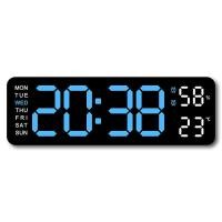ราคา COD นาฬิกาดิจิตอลติดผนัง นาฬิกาดิจิตอล นาฬิกาแขวนผนัง LED DIGITAL CLOCK แบบติดผนัง มีไฟแบ็คไลท์ Ledแสดงวันที่ อุณหภูมิ5503 (24434429026)