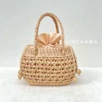 ราคา กระเป๋าสาน รุ่นคุณนายน้อย กระเป๋าฟรุ้งฟริ้ง (24430662814)