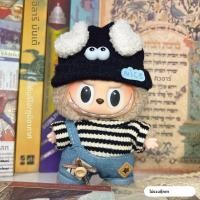 ราคา 17 ซม มินิตุ๊กตาเสื้อผ้าชุดอุปกรณ์เสริมสําหรับเกาหลี Kpop Exo Labubu Idol V1 V2 ลายเสื้อกันหนาวแว่นตาหมวกเสื้อผ้า (24426948491)