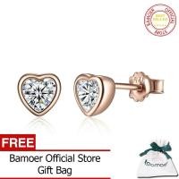 ราคา BAMOER 925เงินสเตอร์ลิง One Love Clear CZ ต่างหูตุ้มหูสำหรับผู้หญิงเครื่องประดับแฟชั่น PAS452 (9480797557)