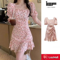 ราคา IEF กระโปรงลายดอกไม้แขนพองคอสี่เหลี่ยมเดรสกระโปรงทรงหางปลาสำหรับฤดูร้อน เดรสสาวอวบอ้วน เดรสเกาหลีสวยๆ2023 (14582541383)