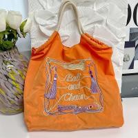 ราคา มาการองโซ่บอลปักลายถุงช้อปปิ้งไนล่อนกระเป๋าช้อปปิ้งใหม่ผ้าดิบกระเป๋าถือใส่ของชนกลุ่มน้อย (23067933962)