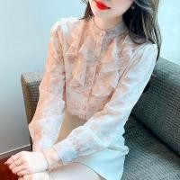 ราคา เสื้อเชิ้ตผ้าชีฟองแขนยาวลายดอกไม้ฤดูใบไม้ร่วงสำหรับผู้หญิง เสื้อเชิ้ตทรงเข้ารูปสไตล์เกาหลี ปกติ แขนยาว ปกติ (21881243440)