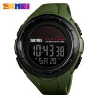 ราคา SKMEI 1405 Solar Power Men Fashion Watch Student Stopwatch Week Backlight Snooze Alarm 50m Waterproof (13157305090)