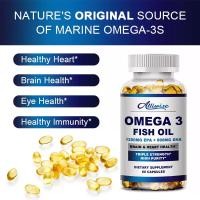 ราคา Omega3 Ultra Premium Fish Oil 1200Mg EPA 900Mg DHA น้ำมันปลาทะเลลึก สูตรเข้มข้น นำเข้าจากสหรัฐอเมริกา 60Cps (22110849144)