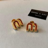 ราคา ต่างหูรูปตัว M สีแดง สำหรับผู้หญิง ดีไซน์หรูหรา เครื่องประดับแฟชั่น เครื่องประดับหู เครื่องประดับแฟชั่นสำหรับผู้หญิง (23354765198)