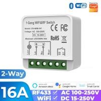 ราคา SMATRUL WiFi Smart Wireless Switch 16A RF433 Mini 2 Way Module On Off Timer DC Breaker for Google Home Alexa Tuya Tmall Genie (22529105847)