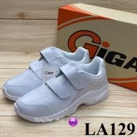 ราคา GIGA LA 129 รองเท้าผ้าใบ แบบหนังติดเทป 36 41 สีขาว (11196942518)