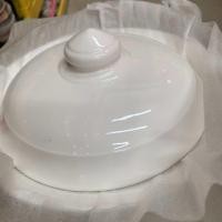 ราคา อัพใหม่พร้อมส่ง เข้าเพิ่มเดือน ก ย โถข้าวเซรามิคพร้อมฝาปิด สีขาวครีม ขนาด 8 นิ้ว ใช้สำหรับใส่ข้าว อาหาร เข้าไมโครเวฟได้ (22843458875)