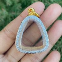 ราคา กรอบพระ ปิดตา งานทองอิตาลีฝังเพชรขนาด 2 6x2 2 ซม หรือใส่พระที่มีขนาดใกล้เคียงได้ สวยดีถูกทน (23353098649)