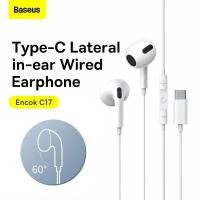 ราคา Baseus C17 หูฟัง Type C Encok Type C lateral in ear Wired Earphone (11328496901)
